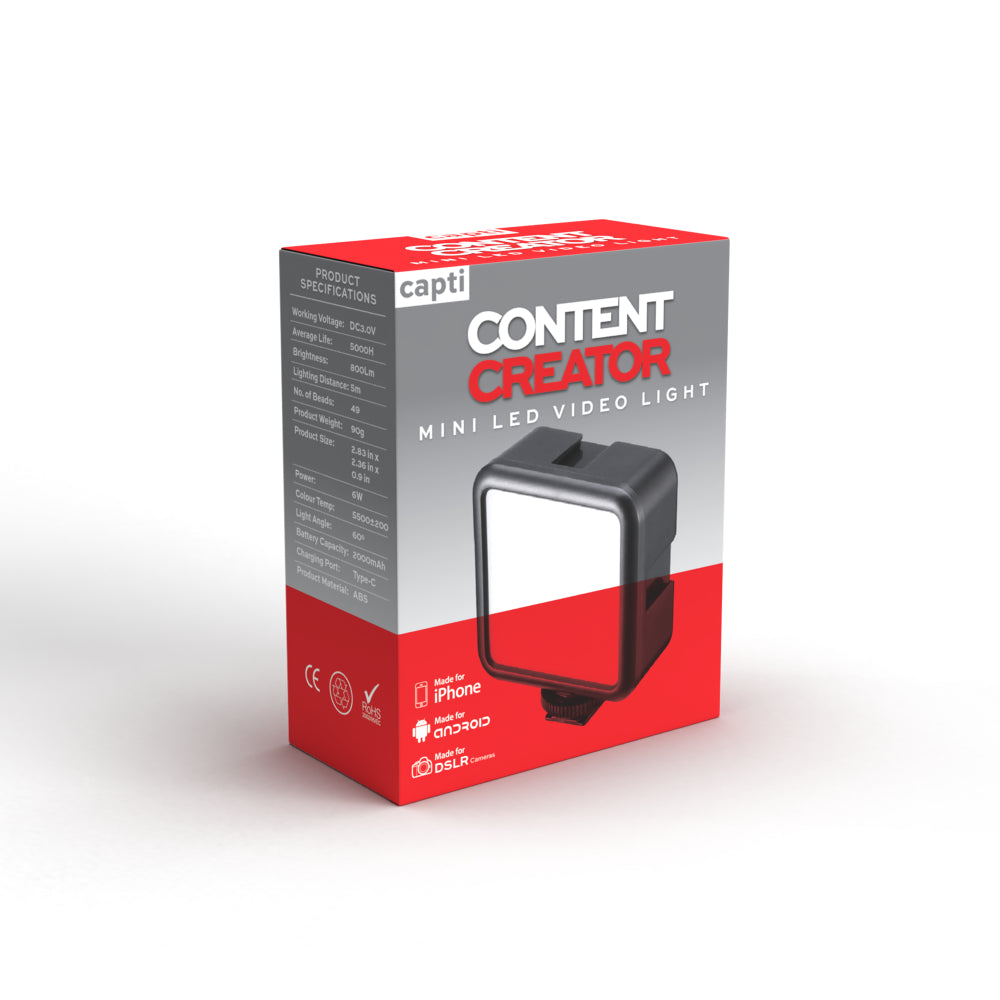 Content Creator Mini LED Video Light